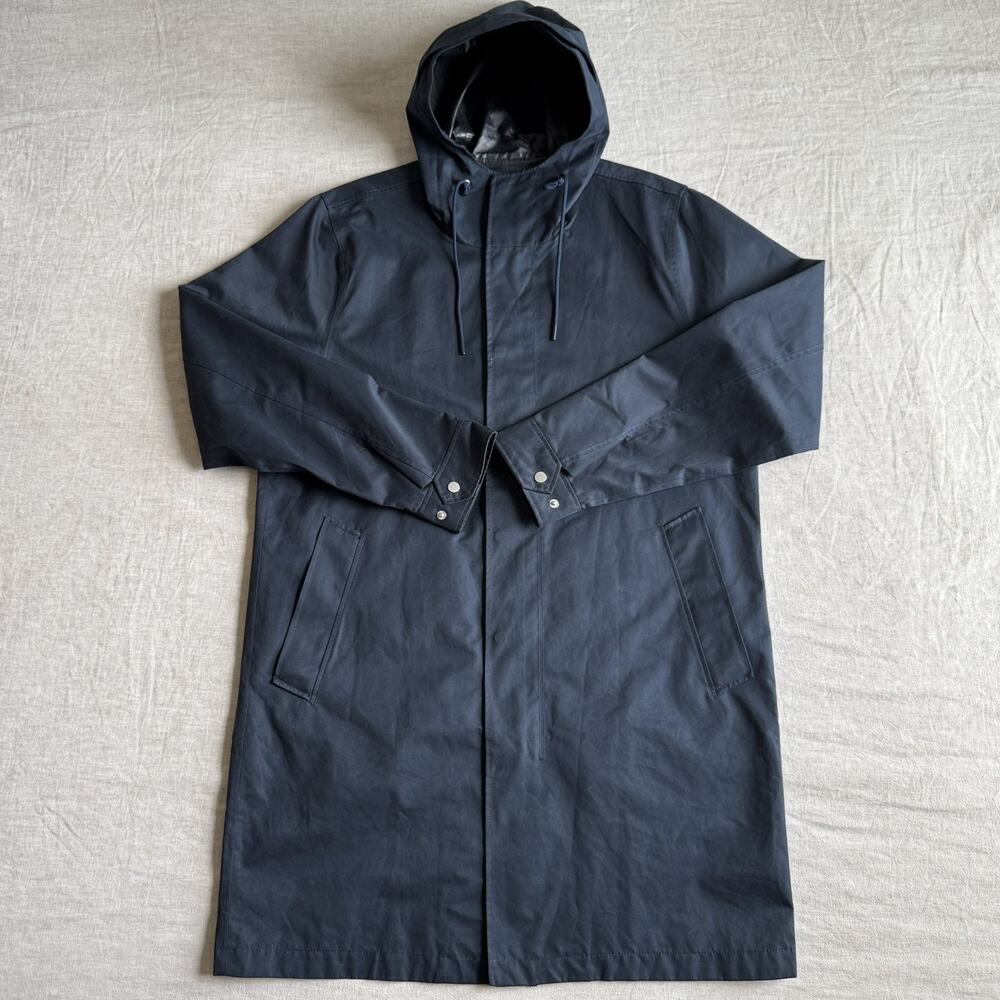 [MEN XL] Abercrombie A&F Rain Coat Jacket WATERPROOF Lightweight Blue Navy Black